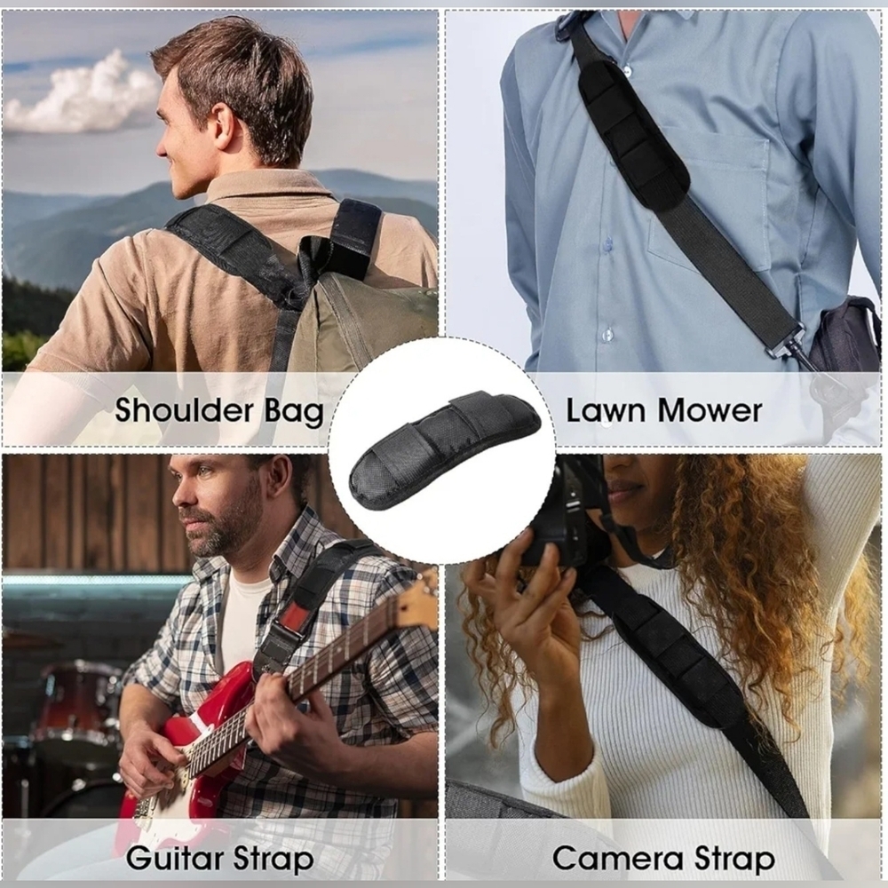 New 2 Pack Black Universal Shoulder Extra Thick Strap Pads